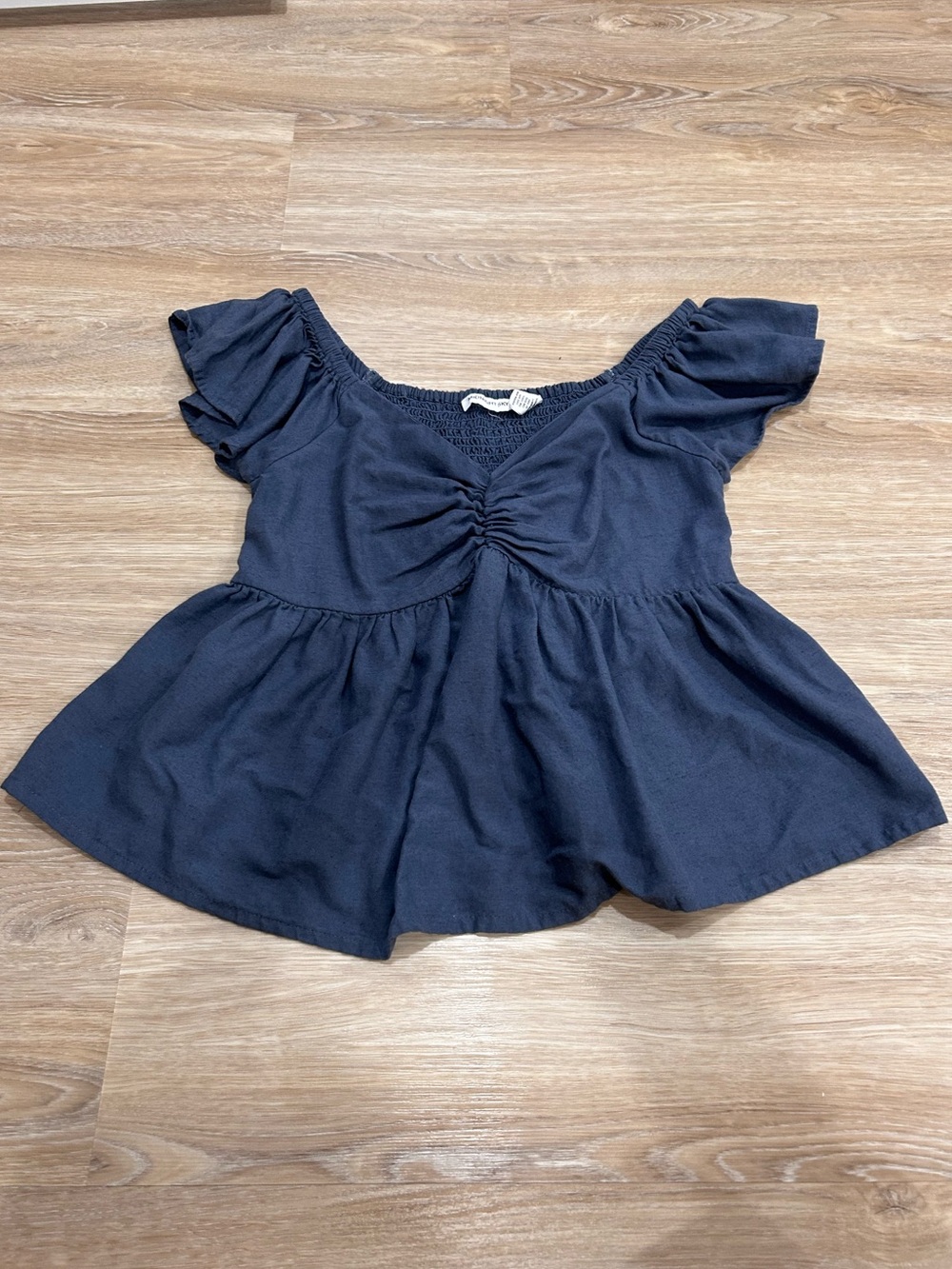 Blue babydoll shirt